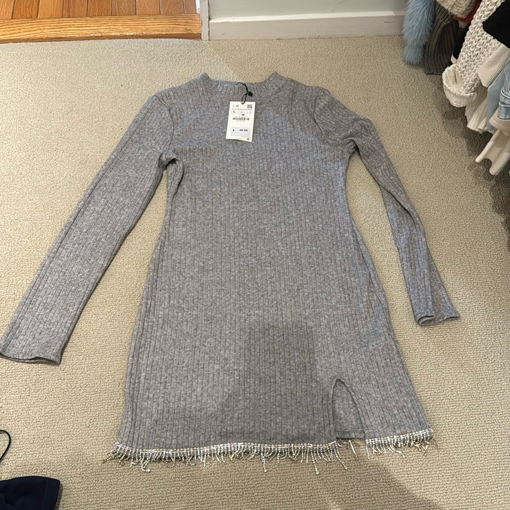 Long sleeve Zara sweater dress